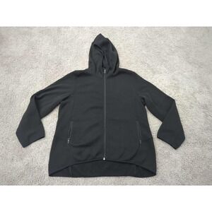 Andrew Marc Hoodie Mens XXL Black Full Zip Sweatshirt Long Sleeve Pockets Fleece